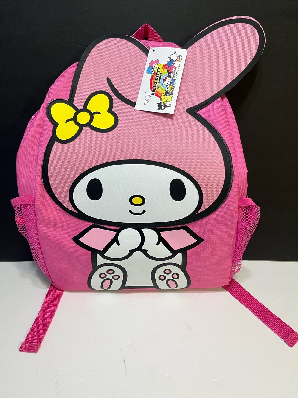 Sanrio My Melody Bright Pink Backpack with Yellow Bow - Picture 1 of 10